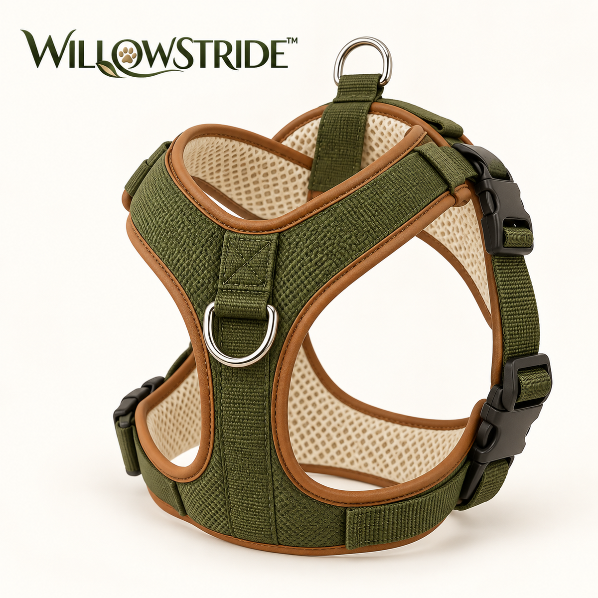 WILLOWSTRIDE™ Adjustable Mesh-Lined Dog Harness
