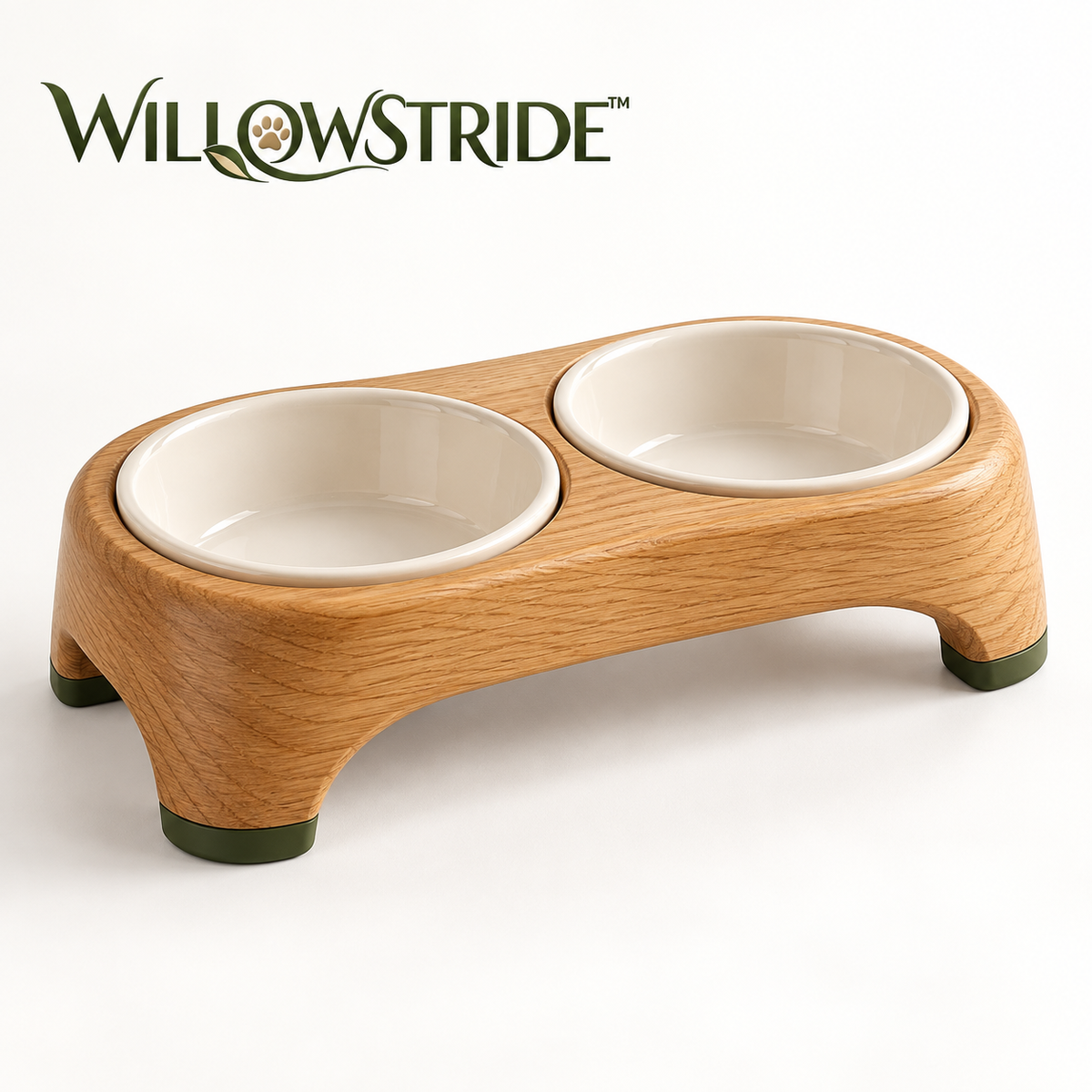 WILLOWSTRIDE™ Raised Double Bowl Pet Feeder