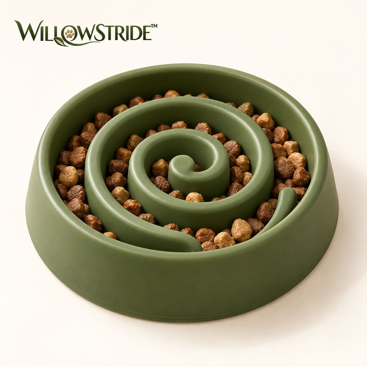 WILLOWSTRIDE™ Spiral Slow Feeder Dog Bowl