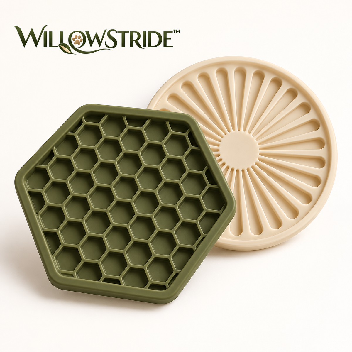 WILLOWSTRIDE™ Textured Pet Lick Mats, Set of 2