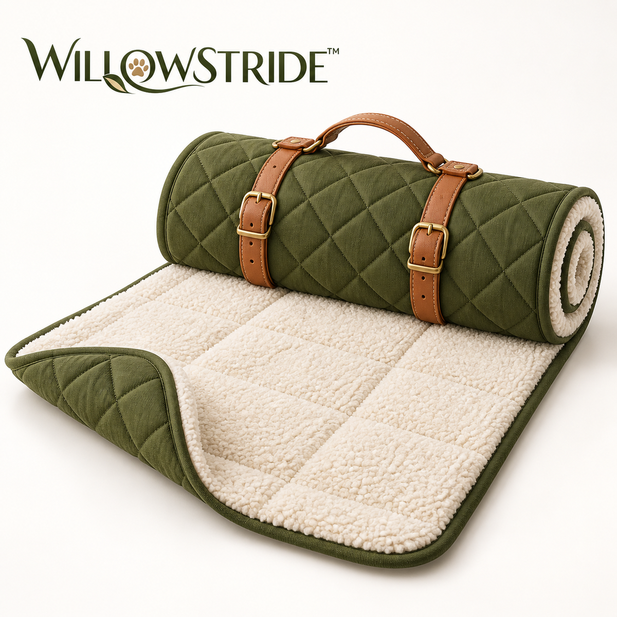 WILLOWSTRIDE™ Roll-Up Dog Travel Mat