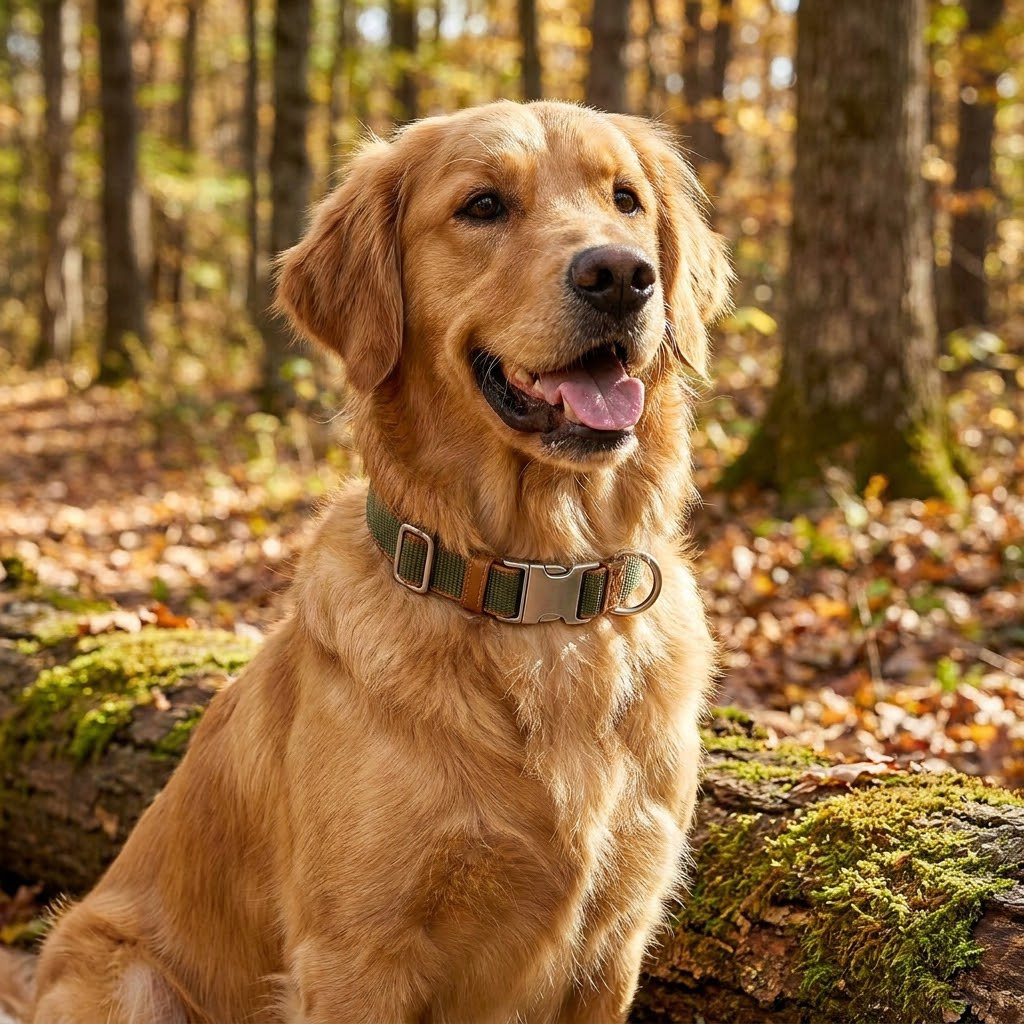 WILLOWSTRIDE™ Adjustable Dog Collar with Metal Buckle
