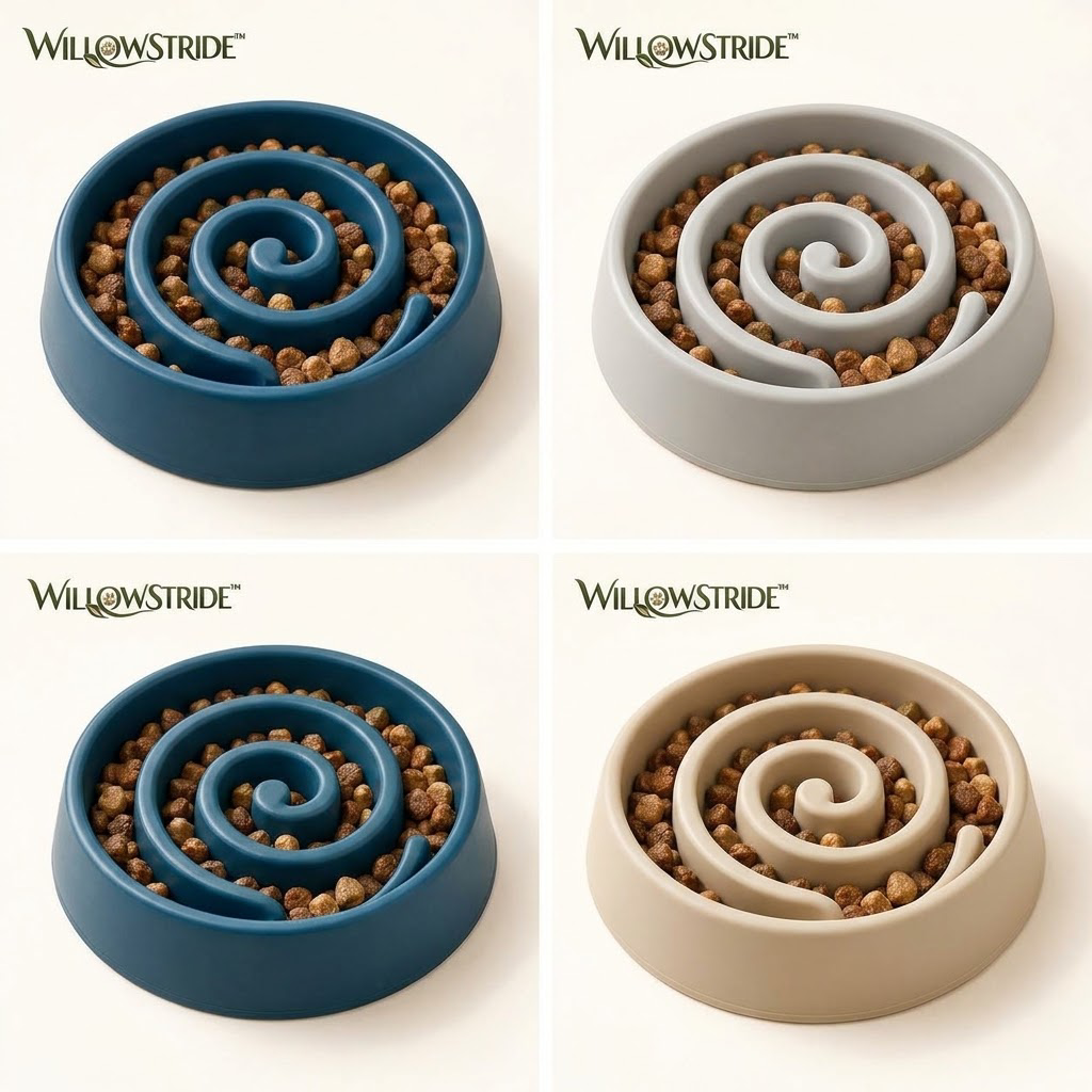 WILLOWSTRIDE™ Spiral Slow Feeder Dog Bowl