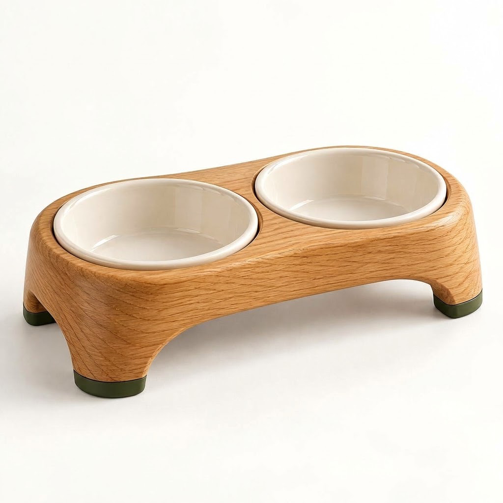 WILLOWSTRIDE™ Raised Double Bowl Pet Feeder