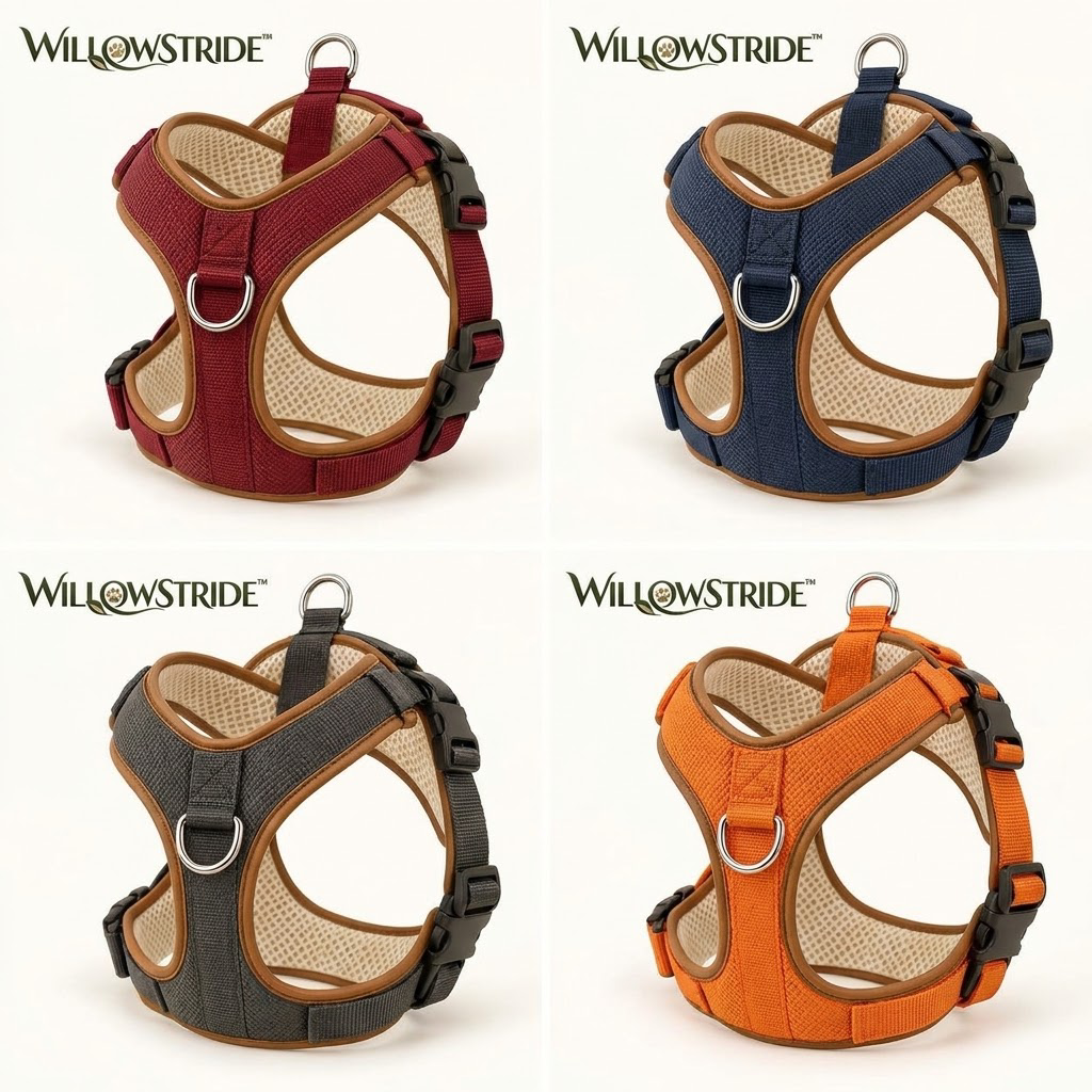 WILLOWSTRIDE™ Adjustable Mesh-Lined Dog Harness