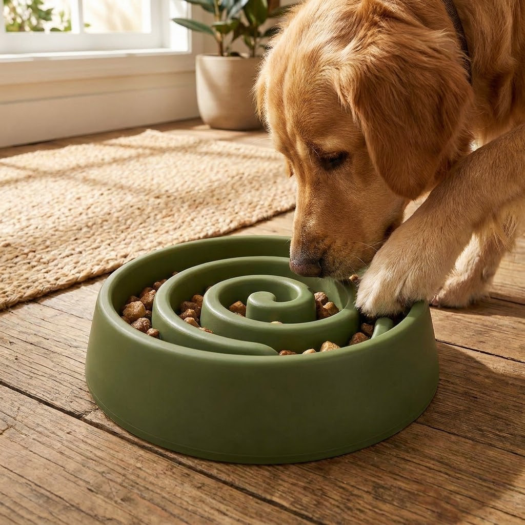 WILLOWSTRIDE™ Spiral Slow Feeder Dog Bowl