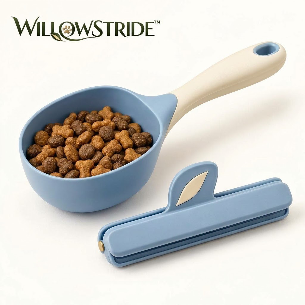 WILLOWSTRIDE™ Pet Food Scoop and Bag Clip Set