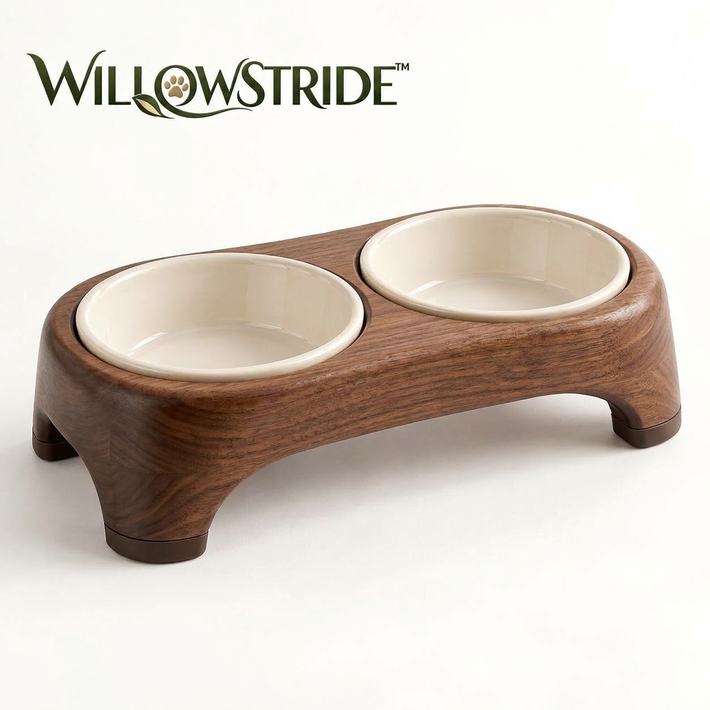 WILLOWSTRIDE™ Raised Double Bowl Pet Feeder
