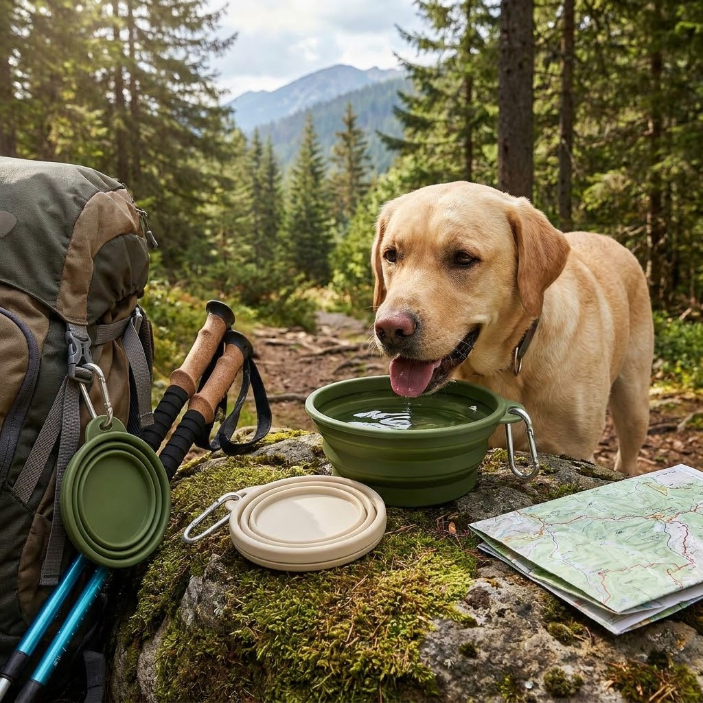 WILLOWSTRIDE™ Collapsible Travel Pet Bowls, Set of 2