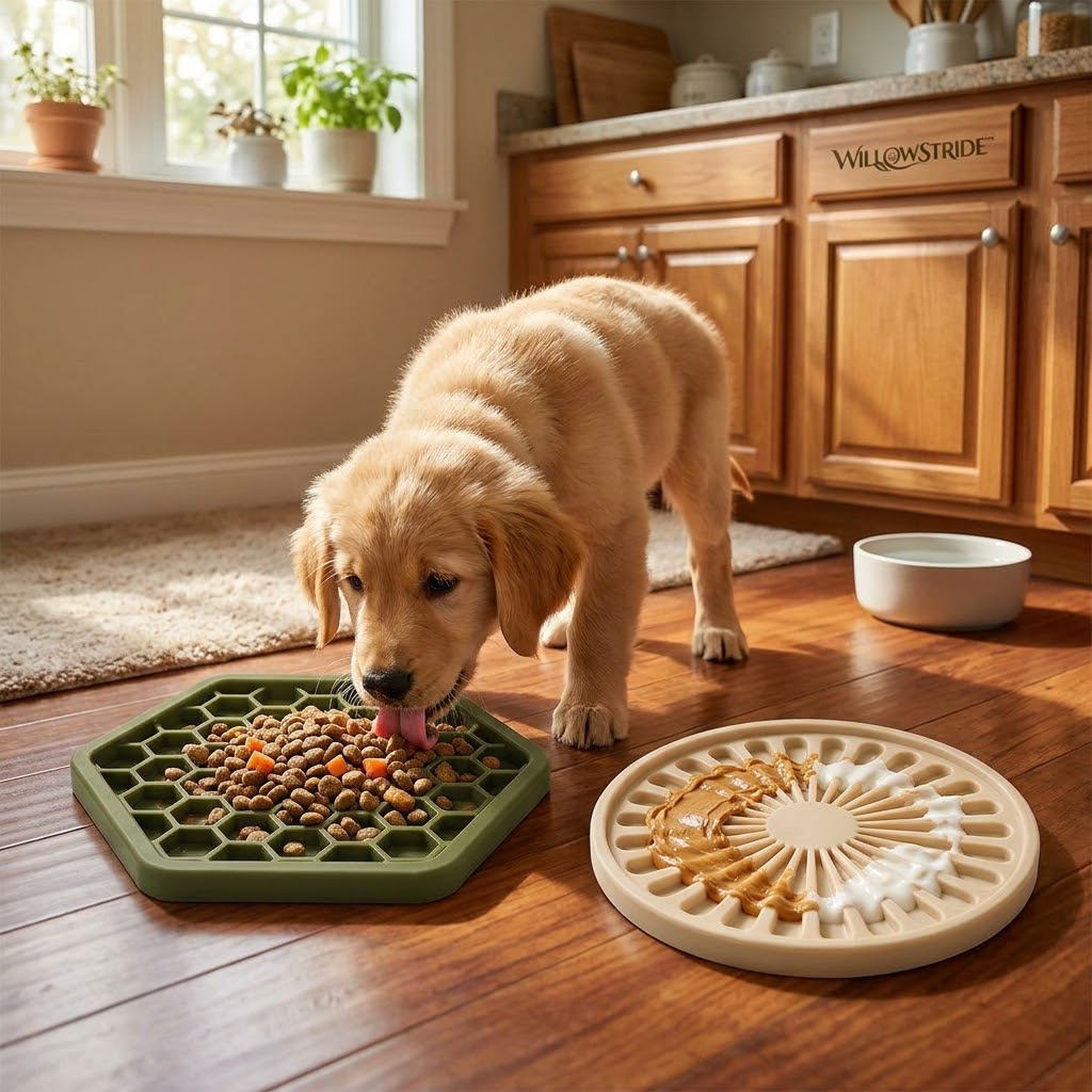 WILLOWSTRIDE™ Textured Pet Lick Mats, Set of 2
