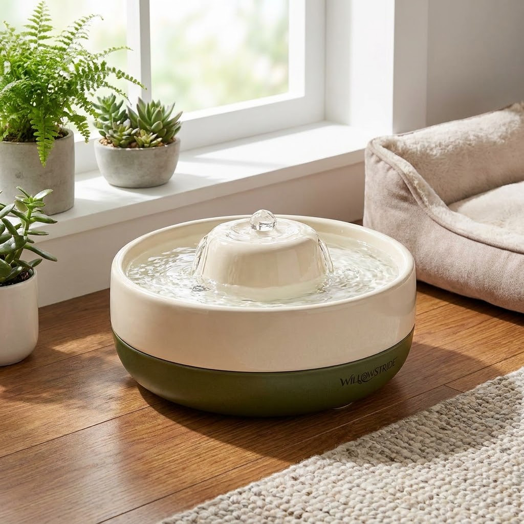 WILLOWSTRIDE™ Bubbling Pet Water Fountain