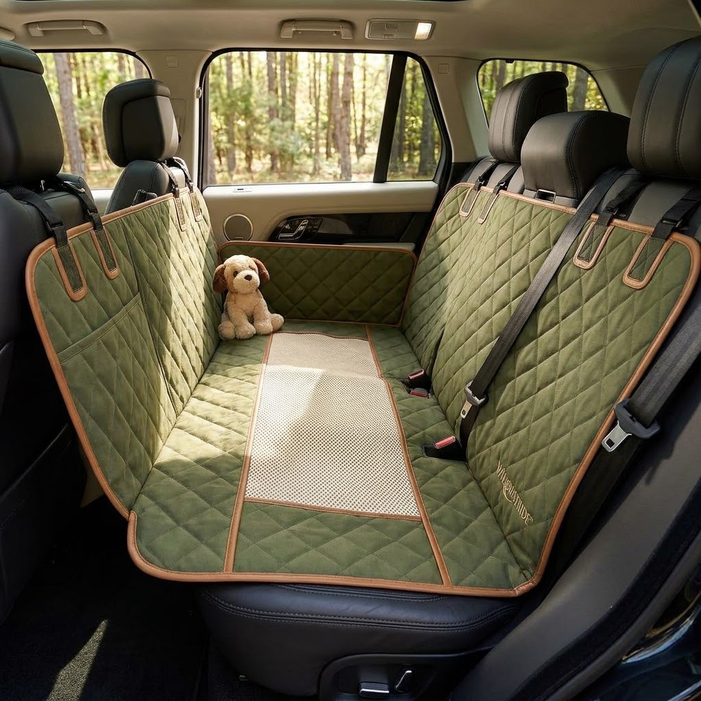 WILLOWSTRIDE™ Quilted Dog Car Seat Hammock Cover