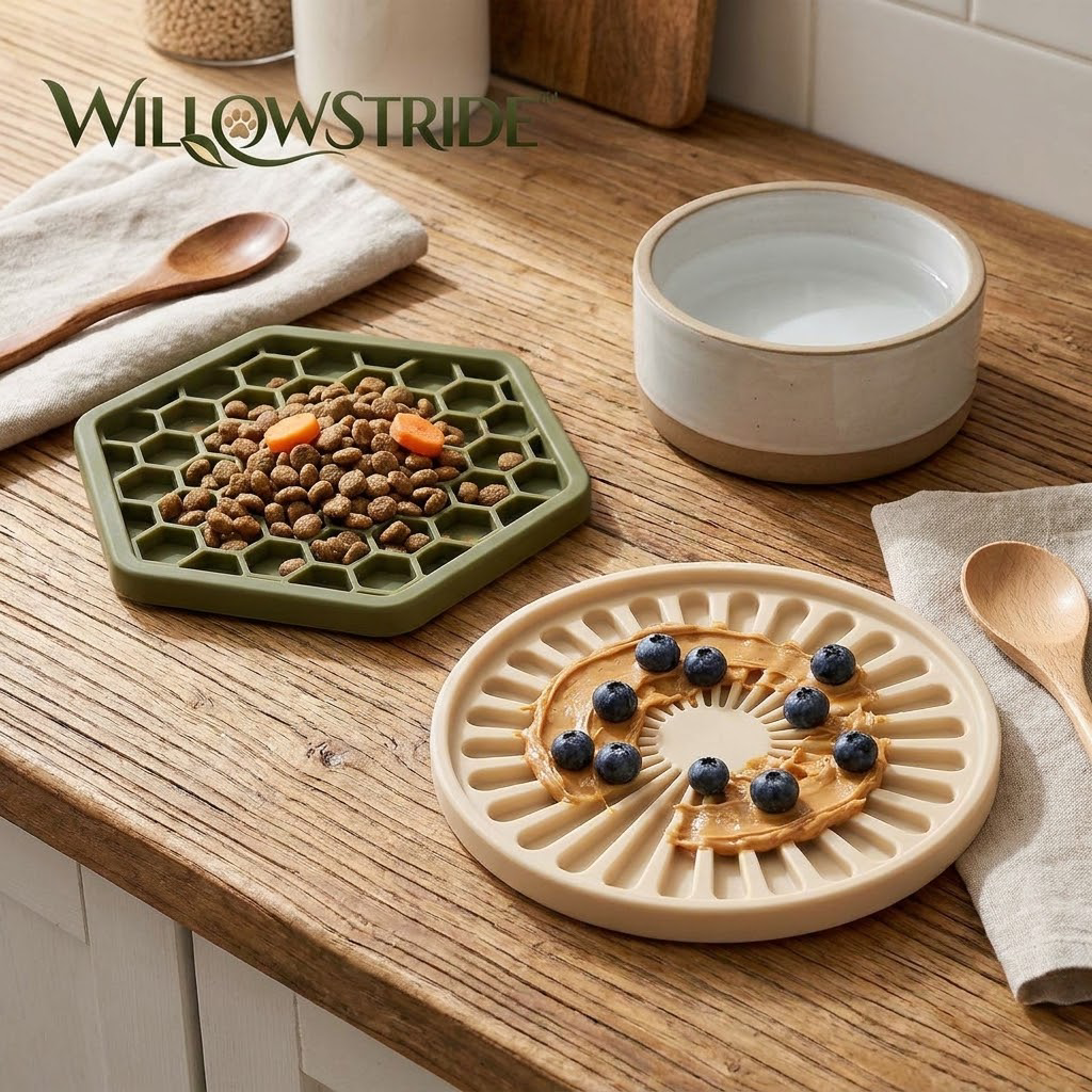 WILLOWSTRIDE™ Textured Pet Lick Mats, Set of 2
