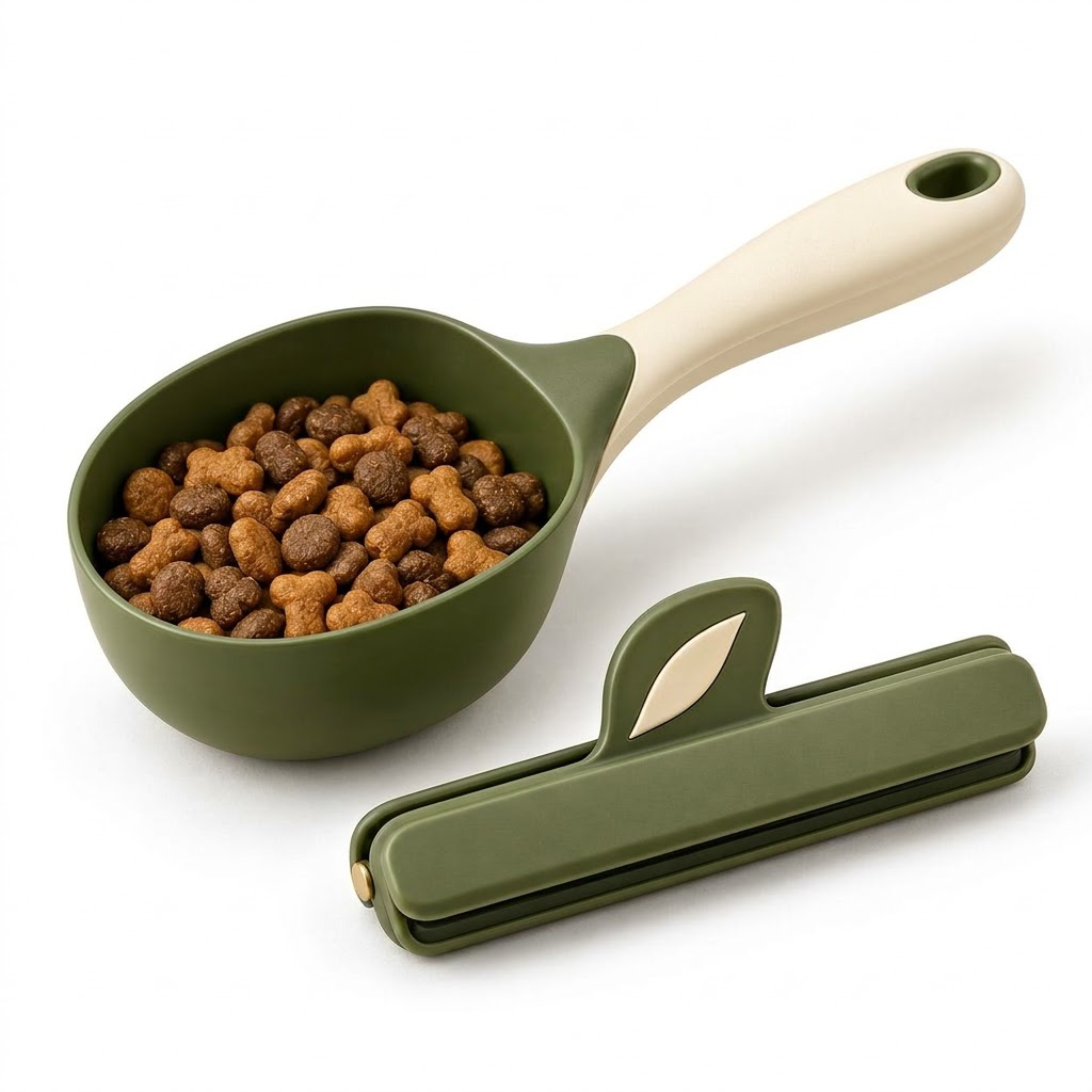 WILLOWSTRIDE™ Pet Food Scoop and Bag Clip Set