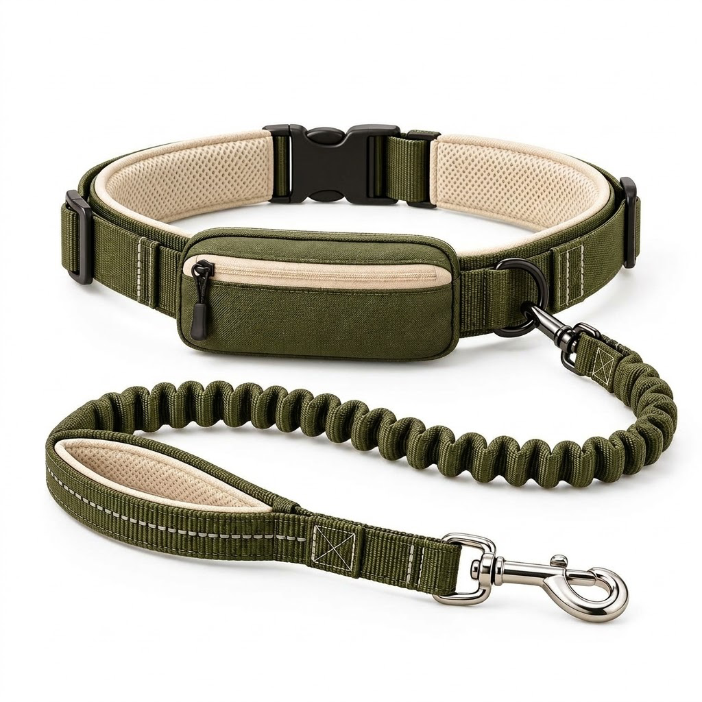 WILLOWSTRIDE™ Hands-Free Dog Walking Belt and Bungee Leash
