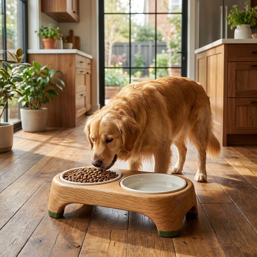 WILLOWSTRIDE™ Raised Double Bowl Pet Feeder